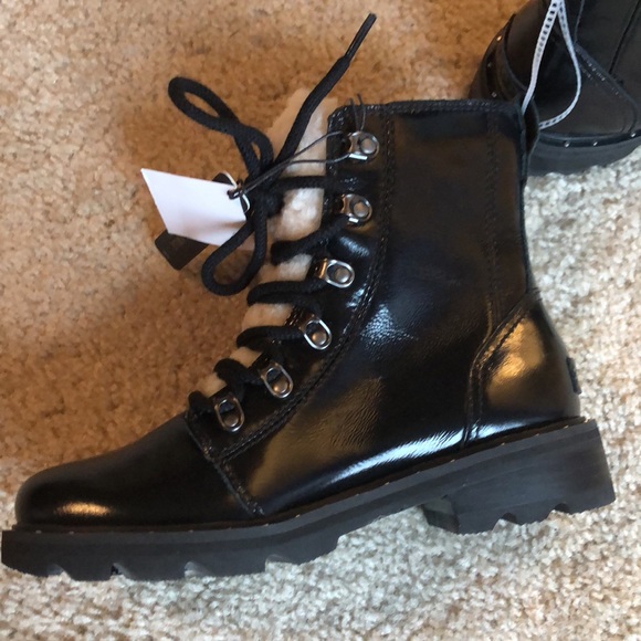 Sorel Lennox Lace Cozy Waterproof Black Boot 6.5 - Picture 4 of 10